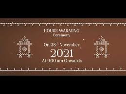 house warming invitation video