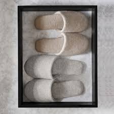 Cashmere Slippers Grey