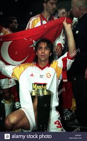 The 2000 uefa european football championship, also known as euro 2000, was the 11th uefa european championship, a football tournament held every four years and organised by uefa, the. Bulent Korkmaz Galatasaray Uefa Cup Champions 17 Mai 2000 Stockfotografie Alamy