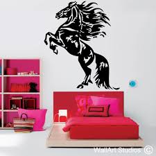 Friesian Rearing Horse Wall Decals