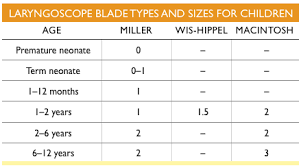 Pediatric Intubation Blade Sizes Related Keywords
