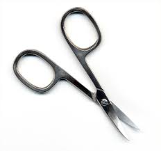 left handed curved nail scissors from a