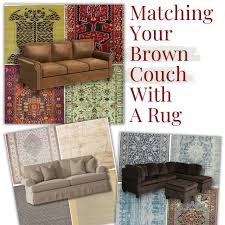oriental rugs ideas for a brown couch