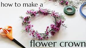 how to make a flower crown you