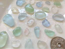 Genuine Sea Glass Pale Color Rare Color