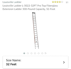 Extension Ladder Height Guide Chart Size Foot Used Ft