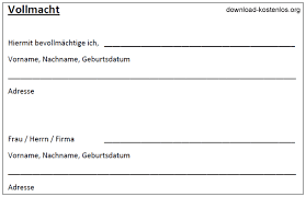 Formulare tipizate de documente primare cu regim special. Pdf Vollmacht Fur Gemeinde Oder Behorde Zum Ausdrucken