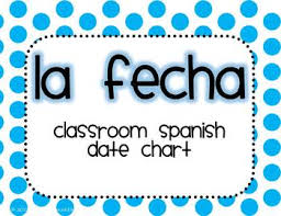 Spanish Date Chart Polka Dots