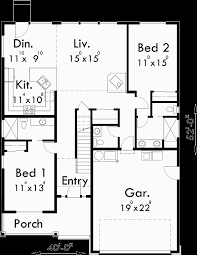 Full set of drawings to start construction. 40 Ft Wide Narrow Lot House Plan W Master On The Main Floor Narrow Lot House Plans How To Plan Narrow Lot House
