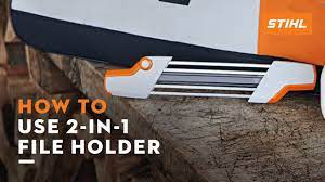How to sharpen the chain with the STIHL 2-in-1 file holder | STIHL Tutorial  - YouTube