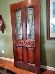 Victorian Antique Stained Glass Front