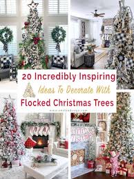decorate with flocked trees