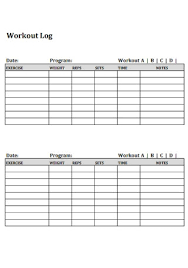 30 sle workout logs in pdf ms word