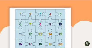 numbers 1 20 puzzle teach starter