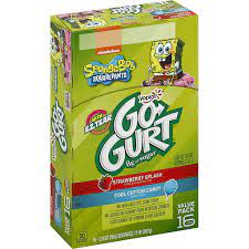 go gurt value pack low fat spongebob