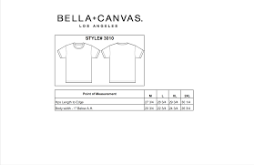 Product Specifications Bella Canvas