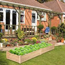 Wooden Vegetable Raised Garden Bed For