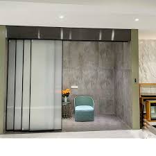 Frosted Glass Sliding Door System