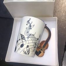 violin gift mug coffee cup ebay