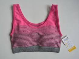 Details About New Everlast Gray Berry Stripe Womens Missy Small Performance Sports Bra