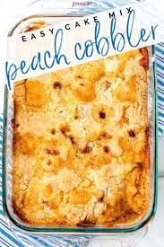 Peach Cobbler Recipe Canned Peaches Cake Mix Fresh Peach Cobbler With  gambar png