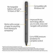 Hp Tilt Pen Active Stylus Dark Ash For Selected Hp X360