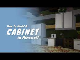 build drawers cabinets in minecraft