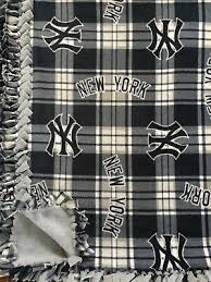 Mlb Ny Yankees Handmade Plaid Fleece