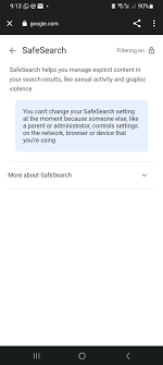 safe search can t turn off google