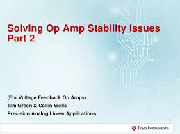 Ppt Solving Op Amp Stability Issues