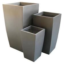 light weight square garden planters