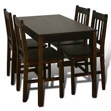 Wood dining chairs just make sense. Essgruppe Eastgate Mit 4 Stuhlen Classicliving Farbe Dunkelbraun Dining Table Wooden Dining Tables Wooden Dining Table Set