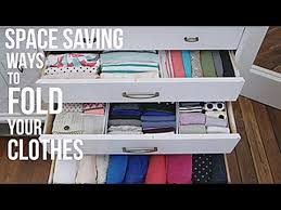 how to fold your clothes to save e