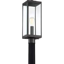 light earth black outdoor post lantern