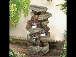 Rock Water Fountain With Led Lights