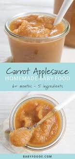 carrot applesauce for baby toddler