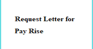 request letter for pay rise