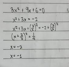 Solve Quadratic Equation By Completing
