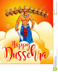 Stock Illustration Of A Greeting Card Saying Happy Dussehra