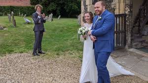 It is not known if this shot if from their wedding day, though ellen's left hand can be seen, sans ring. Coronavirus Couple S Joy At Post Lockdown Wedding Bbc News