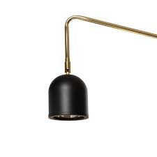 Black Gold Wall Lamp Gaspar On An