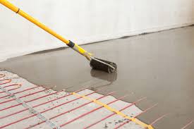 radiant floor heating and epoxy