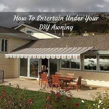 How To Entertain Under Your Diy Awning