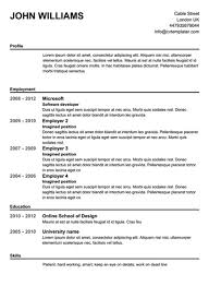 free resume templates in microsoft word   Gfyork com
