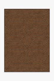 jonathan adler labyrinth brown orange rug