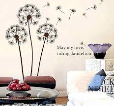 dandelion flower wall stickers