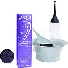 Amazon Com Ion Purple Semi Permanent Hair Color Purple Chemical