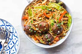 one pan veg noodle and manchurian stir