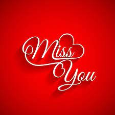free vector background of miss you