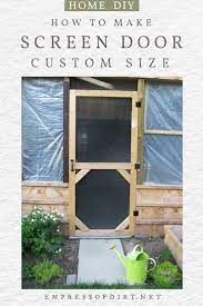 How to Make a Custom-Size Patio Screen Door